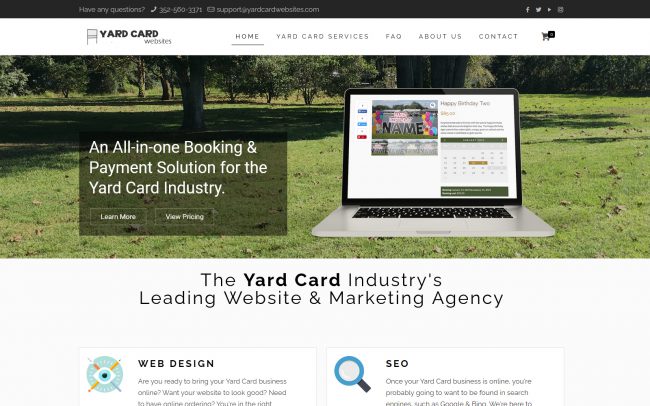 yard card websites