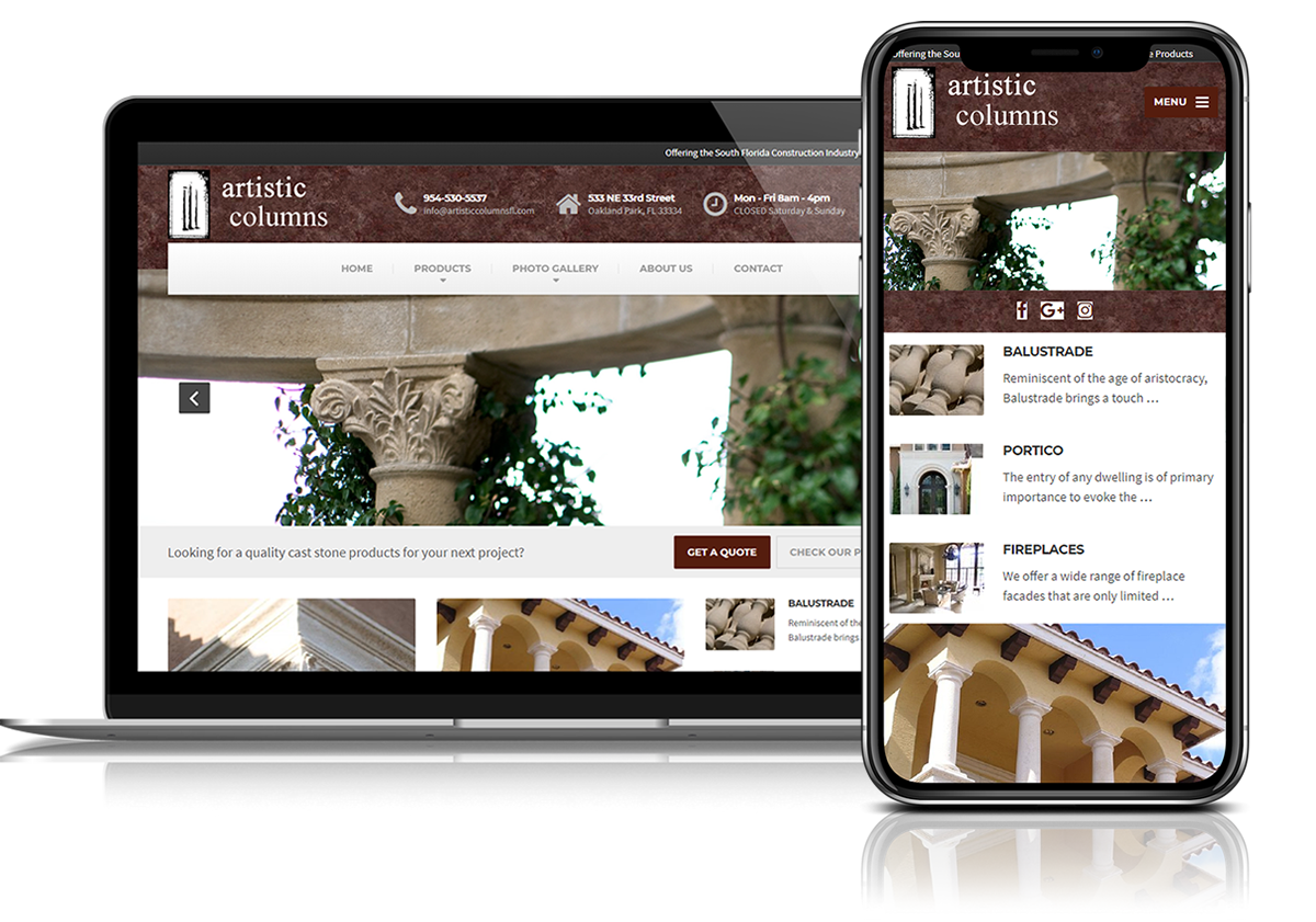 construction web design